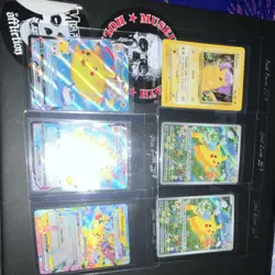 Pokemon Pikachu Card Lot Holo Promo Flying Pikachu VMAX EX 6 Cards - Image 1
