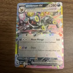 Pokemon TCG Umbreon EX 60/131 Double Rare Prismatic Evolutions Card - Image 2