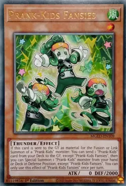MGED-EN109 PRANK-KIDS FANSIES RARE 1ST EDITION YuGiOh CARD - Image 1