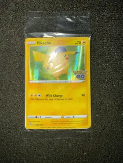 POKEMON PIKACHU 028/078 HOLO RARE POKEMON GO STORE PROMO CARD SEALED - Image 1