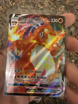 Pokemon Charizard VMAX, V, EX & Lance's Charizard Holo Card Lot (4 Cards) - Image 2