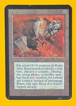 MTG CLOCKWORK BEAST Alpha (OldManMTG 011-948) - Image 1
