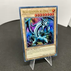 Yugioh Blauaugiger W. Drache LCKC-DE001 Ultra Rare Exzellent V2 - Image 5
