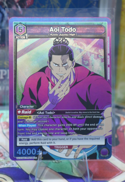 Union Arena TCG Jujutsu Kaisen Aoi Todo (SR) UE03BT/JJK-1-081 NM - Image 1