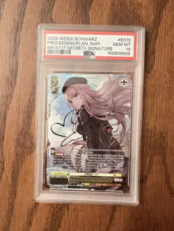 Weiss Schwarz Nikke PSA 10 Proceeding With the Plan, Rapi SEC+ English New Cert - Image 1