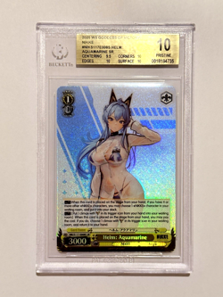 Weiss Schwarz Goddess of Victory: NIKKE - Helm: Aquamarine SR Foil BGS 10 POP 3 - Image 1