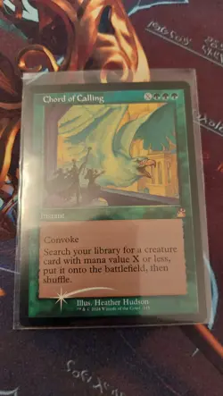 MTG Magic - Chord of Calling (Retro Frame) Ravnica Remastered Near Mint Foil - Image 1