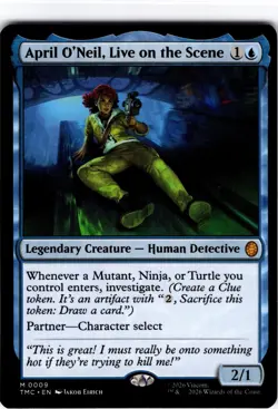 April O'Neil, Live on the Scene #9 Teenage Mutant Ninja Turtles Foil Mythic - Image 1