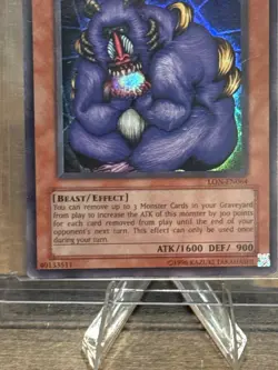 Yu-Gi-Oh Bazoo the Soul-Eater LON-EN064 Super Rare Holo LP Vintage - Image 2