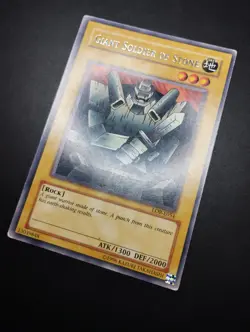 YUGIOH 2002 | GIANT SOLDIER OF STONE | LOB-E054 | RARE | EXCELLENT - VG - Image 3
