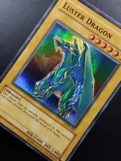 YUGIOH 2003 | LUSTER DRAGON #2 | LOD-050 | NA OLD PRINT | GOOD (DAMAGED) - Image 4