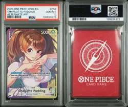 2024 One Piece TCG Charlotte Pudding PSA 10 OP08-058 Leader Alternate Art - Image 1