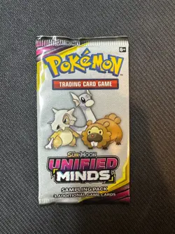 Pokemon Sampling Pack (3 Cards)— Unified Minds - Fun Pack - RARE Pokemon Sample - Image 1