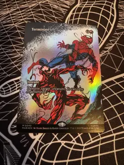 Terminate 0040 Borderless FOIL Spider Man MTG Magic The Gathering Card NM - Image 1