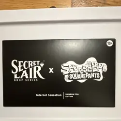 MTG Secret Lair x SpongeBob Internet Sensation Foil - 6 Cards *sealed* - Image 1