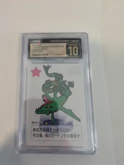 CGC PRISTINE 10 Rayquaza Taruka Card Game Pokemon Playing Cards Japan 2025 - Image 1