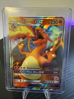 Pokemon TCG Charizard GX Holo Ultra Rare Card Hidden Fates 9/68 Battle Academy - Image 1
