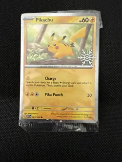 Pikachu - (Holiday Calendar) 025/165 Miscellaneous Cards & Products Holo - Image 1