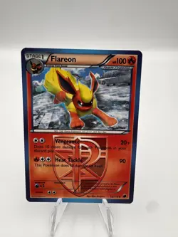 FLAREON 12/116 Non-Holo Plasma Freeze Pokemon Card Near Mint/Light Play - Image 1