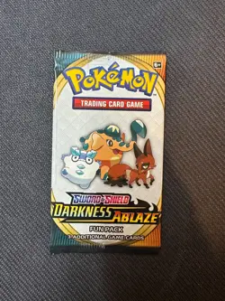 Pokemon Card - Darkness Ablaze - Fun Pack - 3 Cards - Factory Sealed - Image 1