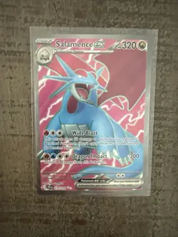 Pokemon TCG Salamence EX Full Art Holo Ultra Rare Card 177/159 Journey Together - Image 1