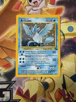 Pokemon TCG Articuno Fossil Holo Unlimited Rare Card 2/62 NM- - Image 1