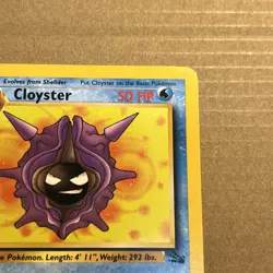 Pokemon TCG Cloyster Fossil Unlimited Uncommon Card 32/62 NM Near Mint Vintage - Image 5