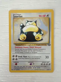 Snorlax 27/64 Jungle Non-Holo Rare Pokemon Card WOTC Vintage Near Mint - Image 1