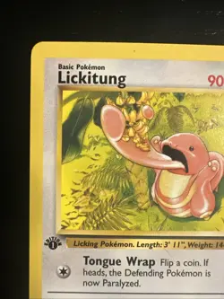 Pokemon TCG Lickitung Jungle Card 38/64 Regular Uncommon 1st Edition - Image 3