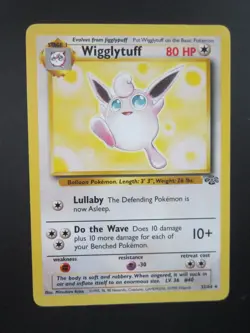 WIGGLYTUFF POKEMON CARD 32/64 JUNGLE NON HOLO RARE NEVER PLAYED NM- - Image 1