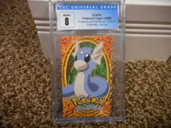 Dratini Pokemon The First Movie Topps 1999 cgc 8 Die-Cut 10 of 12 NM M psa card - Image 1