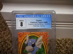 Dratini Pokemon The First Movie Topps 1999 cgc 8 Die-Cut 10 of 12 NM M psa card - Image 2