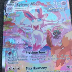 Pokemon Sylveon VMAX Secret Rare Holo Evolving Skies Rapid Strike 212/203 Card - Image 3