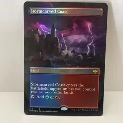 Stormcarved Coast - Foil - NM - Borderless - Innistrad: Crimson Vow MTG - Image 1