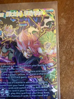 The Wicked Saiyans BT15-153 SCR Secret Rare Dragon Ball Super Card Game - Image 3