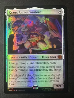 Krang, Utrom Warlord Mythic Foil MTG TMNT Magic the Gathering 0175 - Image 1
