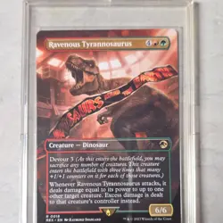 Magic: The Gathering Ravenous Tyrannosaurus Jurassic World Borderless - Image 1