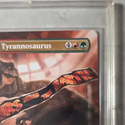 Magic: The Gathering Ravenous Tyrannosaurus Jurassic World Borderless - Image 3