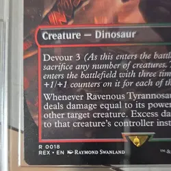 Magic: The Gathering Ravenous Tyrannosaurus Jurassic World Borderless - Image 5