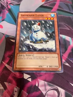 YUGIOH - SNOWMAN EATER - COMMON - BP01 - NM - 1ST ED - Image 1