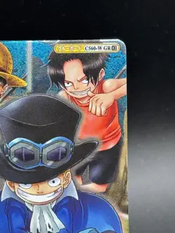 Luffy Sabo Ace C560-W GR Textured Foil One Piece OnePy Berry Match Bandai Ccg - Image 3