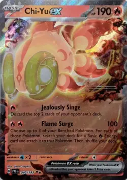 040/193 CHI-YU EX DOUBLE RARE PALDEA EVOLVED POKEMON CARD - Image 1