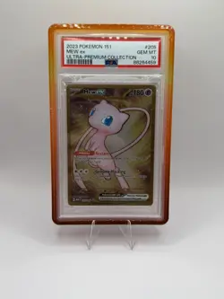 Pokemon TCG Mew ex 151 UPC Gold Metal Promo Card 205/165 PSA 10 GEM MT - Image 1