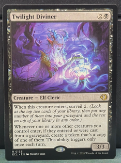 Twilight Diviner R 0122 Rare Lorwyn Eclipsed Near Mint Card Game MTG TCG Magic - Image 1