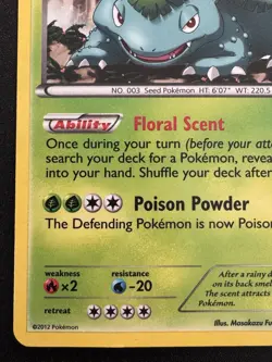 Venusaur 3/108 BW Dark Explorers Pokemon Card Cosmos Holo Foil Rare HP - Image 5