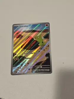 Larvitar SV03 Obsidian Flames Holo Illustration Rare Pokemon Card TCG 203/197 NM - Image 1