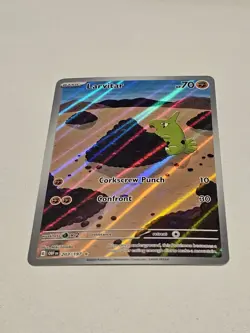 Larvitar SV03 Obsidian Flames Holo Illustration Rare Pokemon Card TCG 203/197 NM - Image 2
