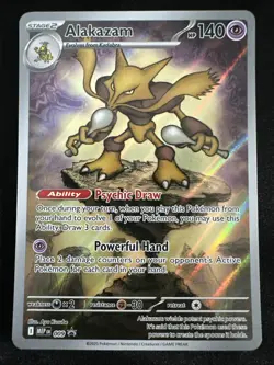 Alakazam 009 Mega Evolution - Mega Evolution ETB Promo Pokemon Card - NM/Mint - Image 1
