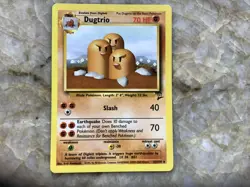 Pokemon TCG Dugtrio Base Set 2 23/130 Regular Unlimited Rare Vintage Card LP+ - Image 1