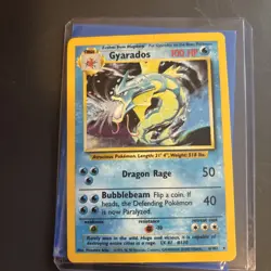 Gyarados 6/102 Holo Rare Base Set Pokemon Trading Card Water Wizard 1999 - Image 1